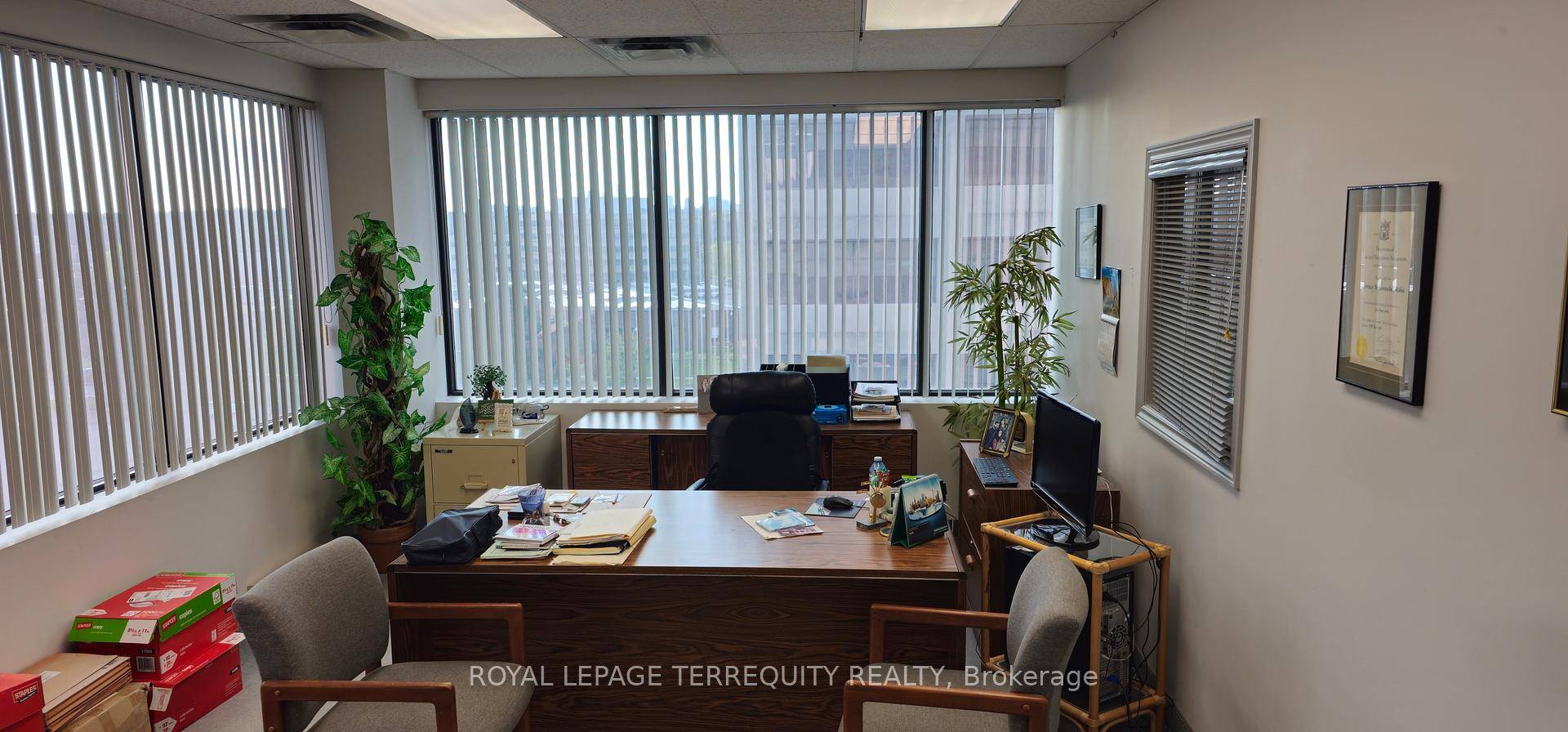 Spectacular, fully renovated corner office condo included 4 underground parking spots with breathtaking south facing views of the Don Valley and iconic CN Tower.