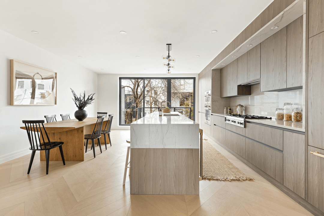Contemporary Townhome Masterpiece with Garage, Backyard, and Statue of Liberty Views Step into the heart of Red Hook and experience unmatched luxury in this brand new 5 story townhome.
