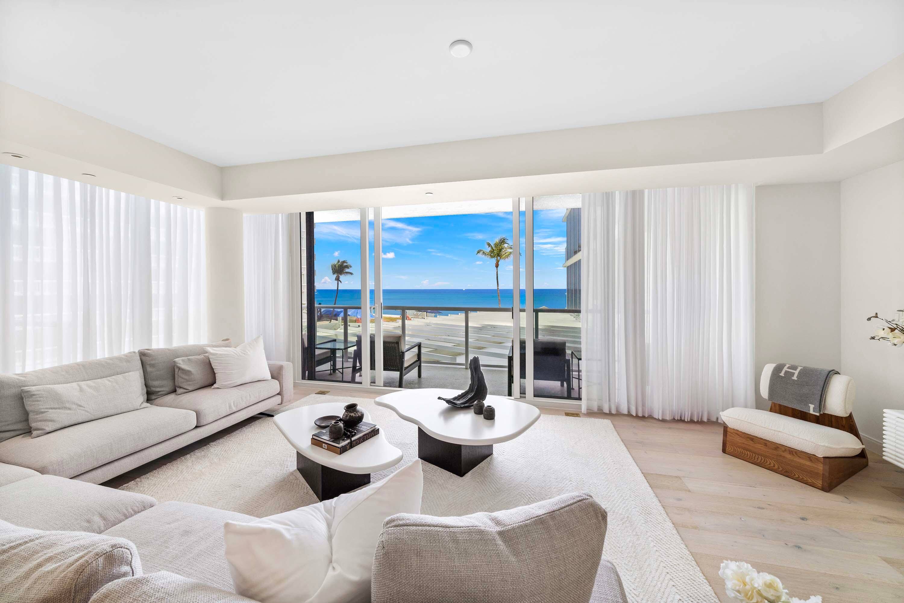 This gorgeous beachfront condo is in a boutique complex just minutes from the heart of Palm Beach.