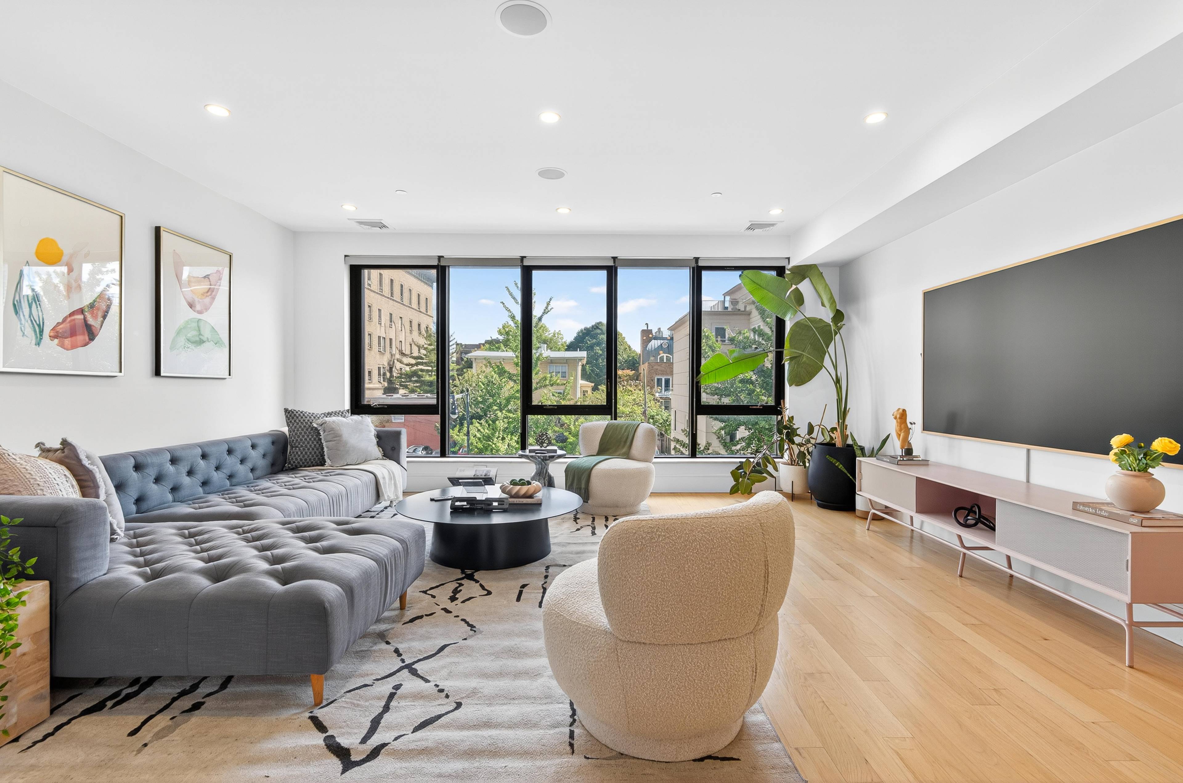 Your Dream Penthouse Awaits in Fort Greene Welcome to this spectacular three bedroom, two bath penthouse offering over 1, 500 square feet of beautifully designed living space and an exclusive ...