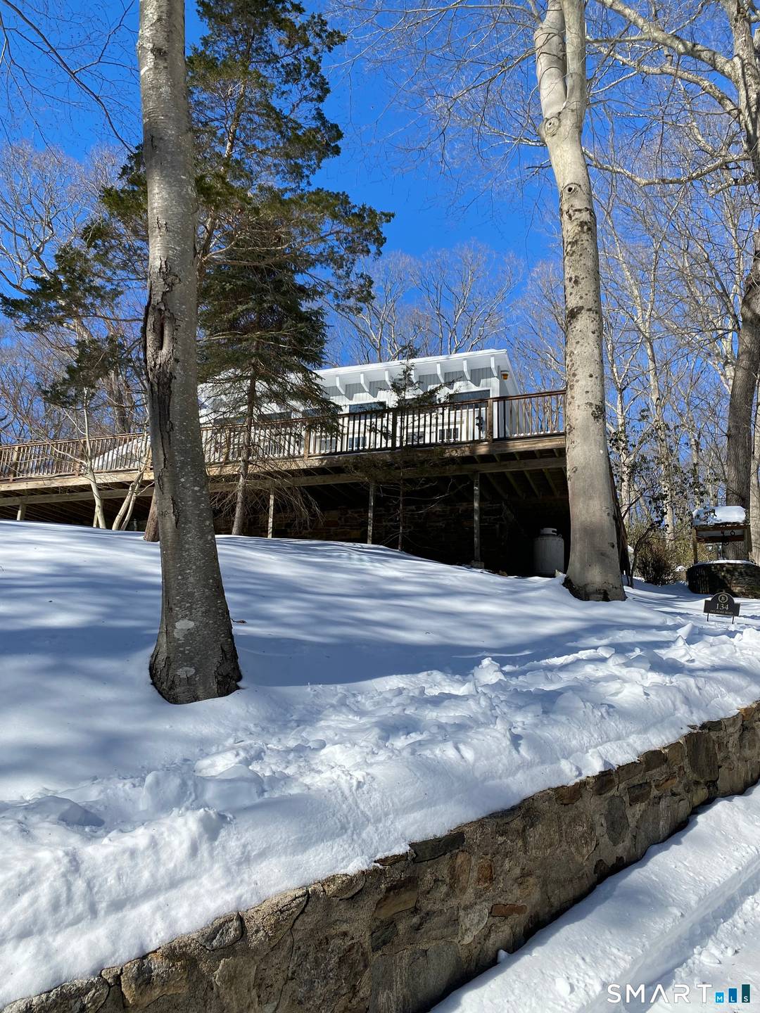 Lovely private Easton wooded setting overlooking Morehouse Brook.