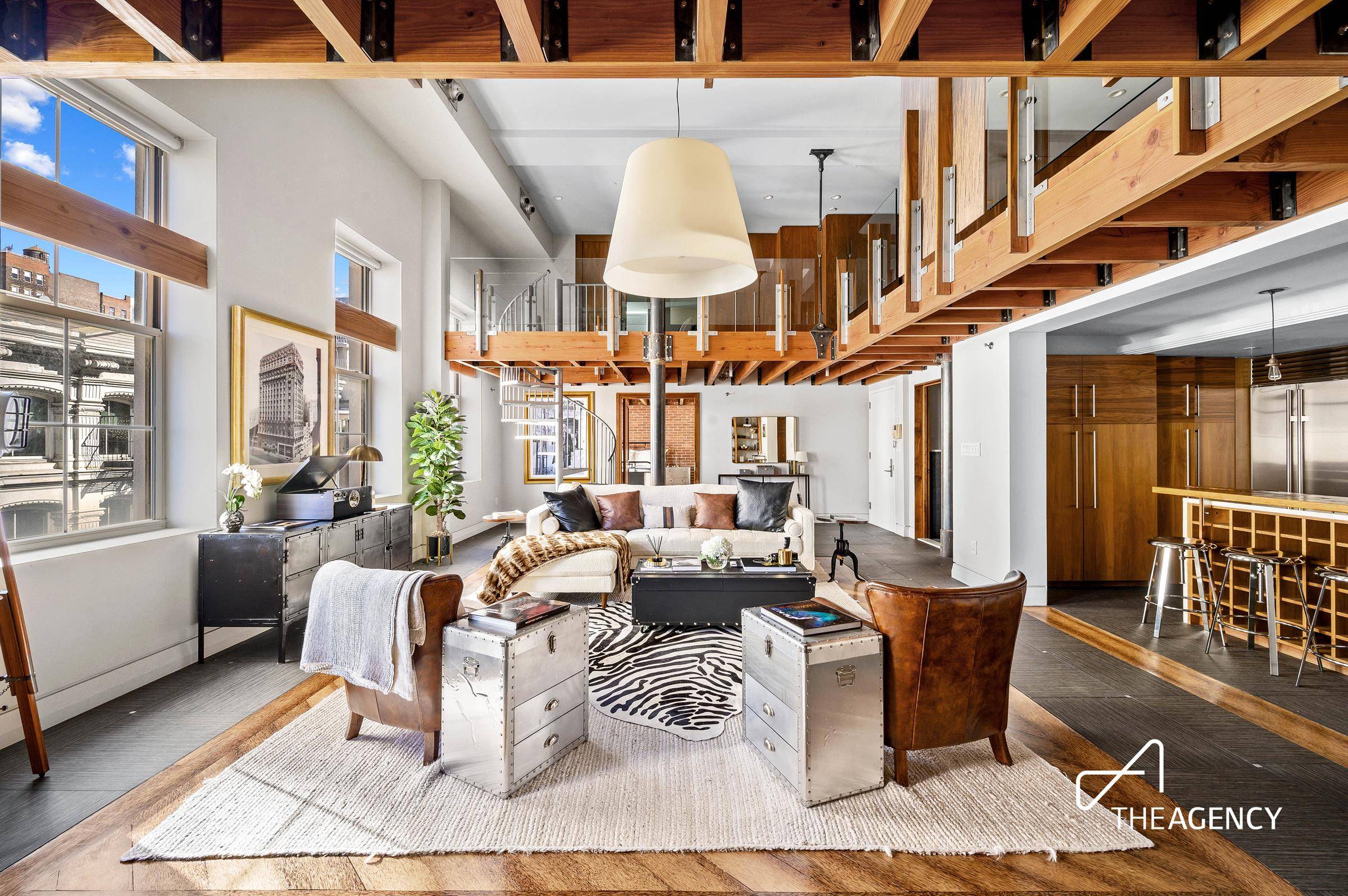 Extraordinary Rental Opportunity in a Furnished Cast Iron Loft in Tribeca !