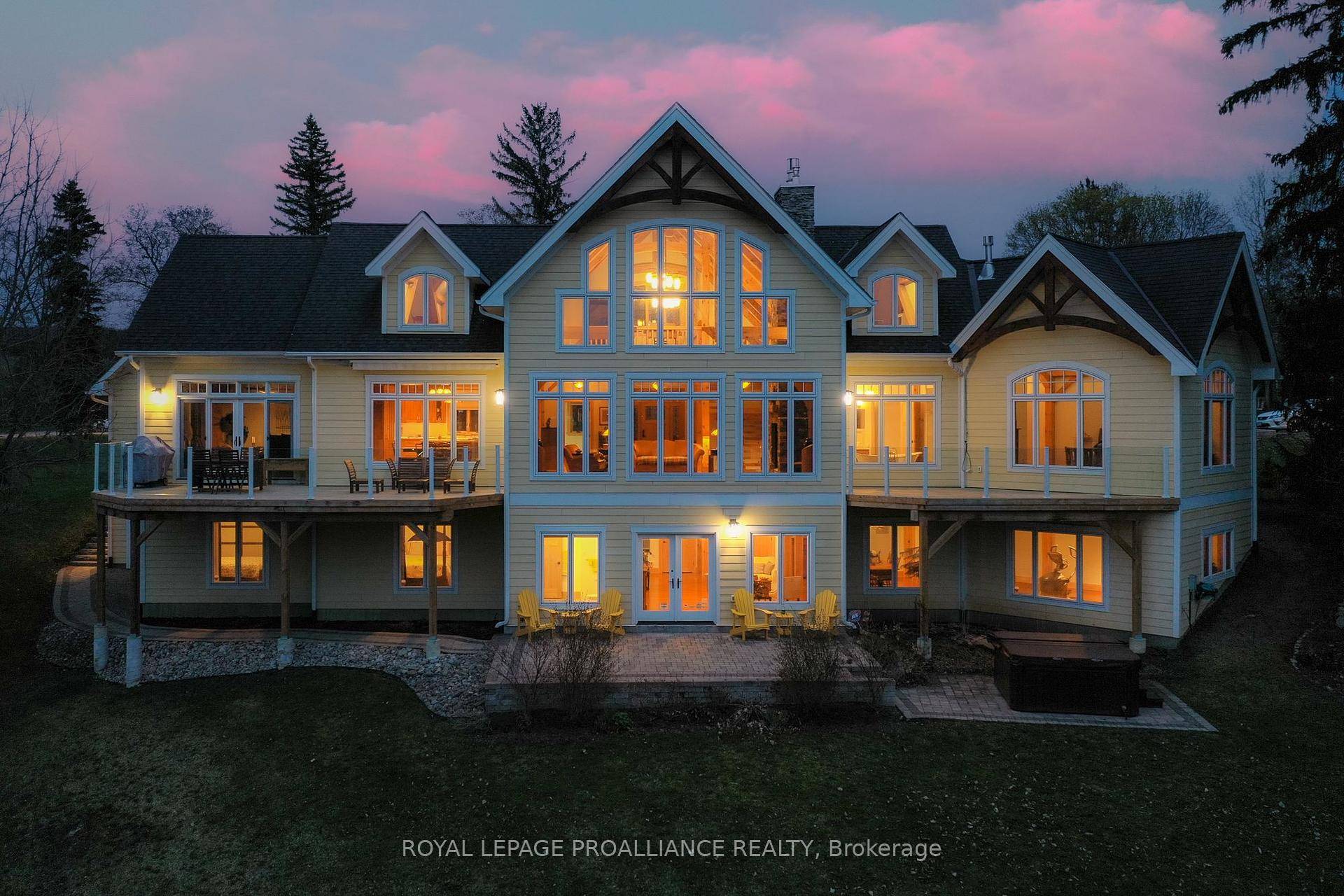 This luxurious estate is an executive, custom post and beam waterfront property on Picton Bay.