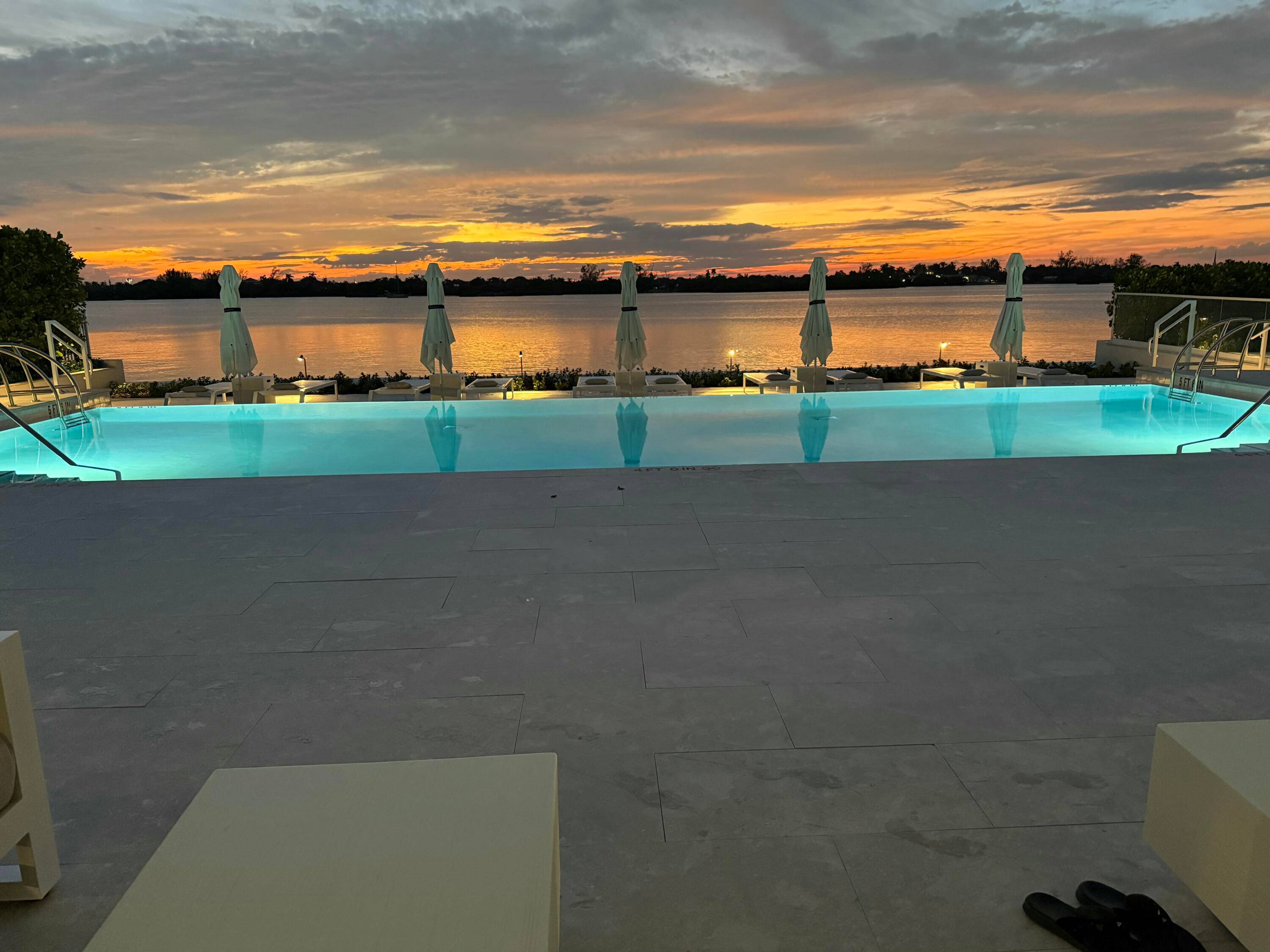 Stunning water views from this beautifully renovated Palm Beach Chic Paradise with private balcony !