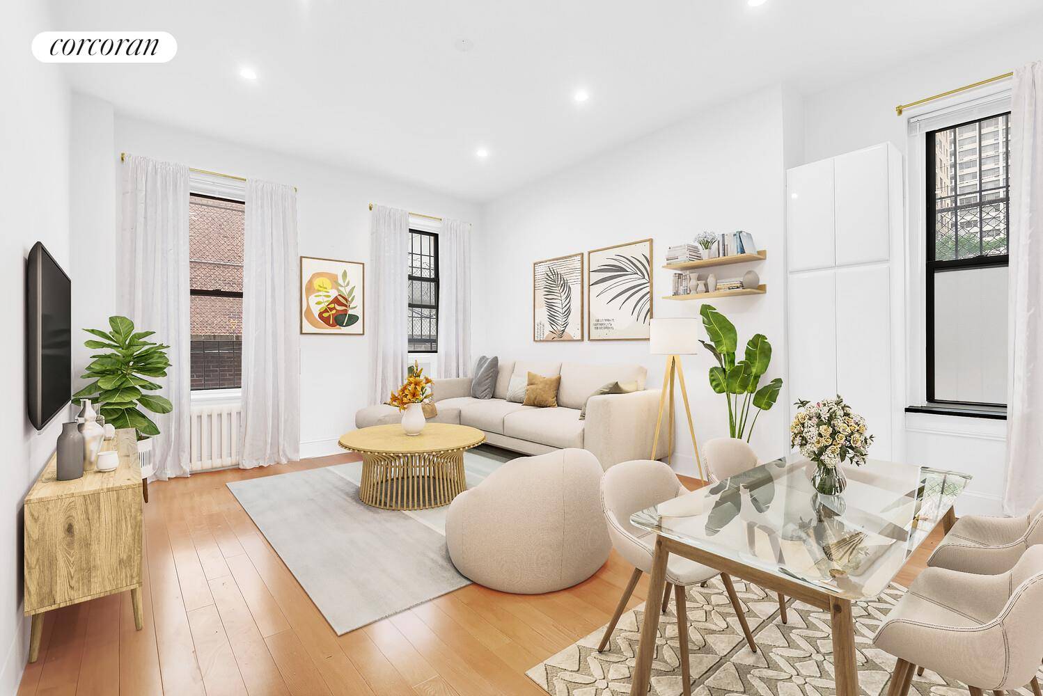 Brand new on the market, renovated and with the most ideal layout that allows for a king size bed in the bedroom and a desk.