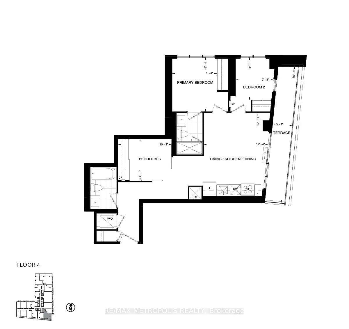 Be the first to live in this never lived in 2 bedroom condo located in the heart of the city.