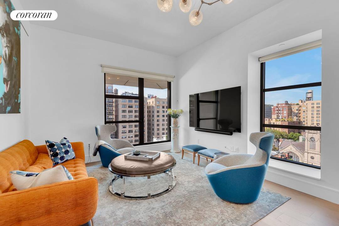 Hand selected by one of the building's very first buyers, this exceptional, sun drenched 10th floor corner residence stands as the premier two bedroom home at The Westly.