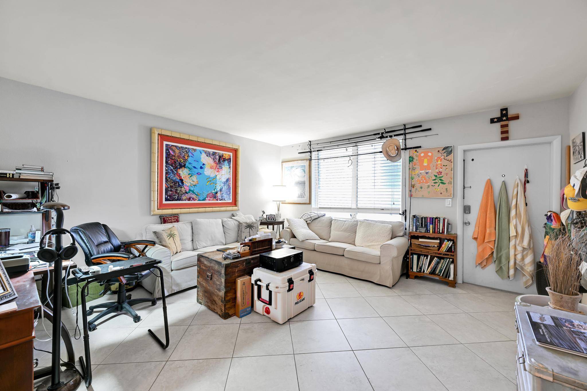 INCREDIBLY PRICED BEACHFRONT CONDO WITH PALM BEACH ADDRESS 1BR, 1BTH steps from poolside and private access sandy beach with approx.