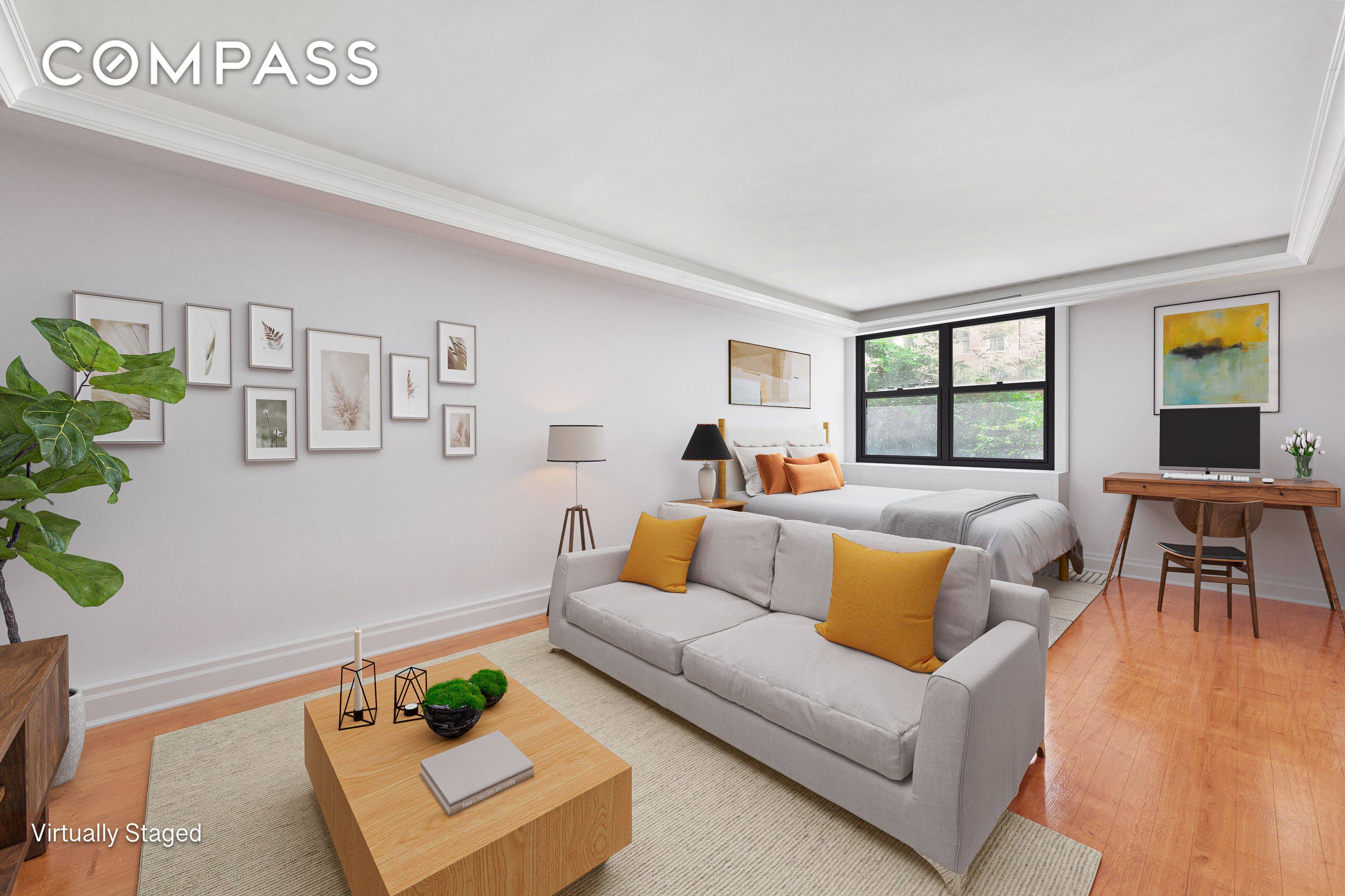 Tucked away just off charming Irving Place, this tranquil studio offers the perfect oasis in the heart of Manhattan.