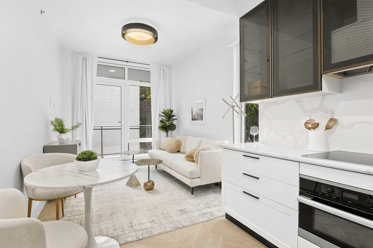 A Luxe East Village Hideaway with a Private Balcony Function Meets Flair at The 101 Unit 5C at The 101 Condominium offers a rare and stylish layout that lives like ...