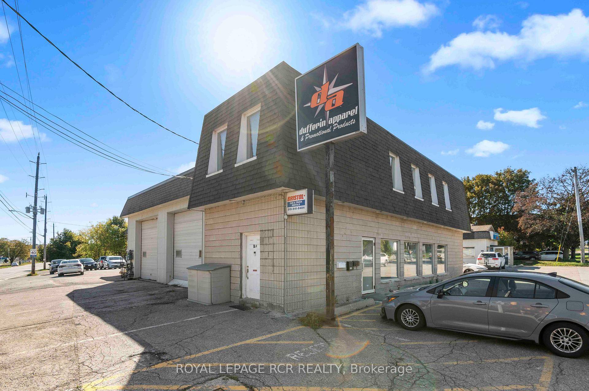 Approximately 2, 500 square feet of versatile commercial space available on the corner of Townline and John Street.