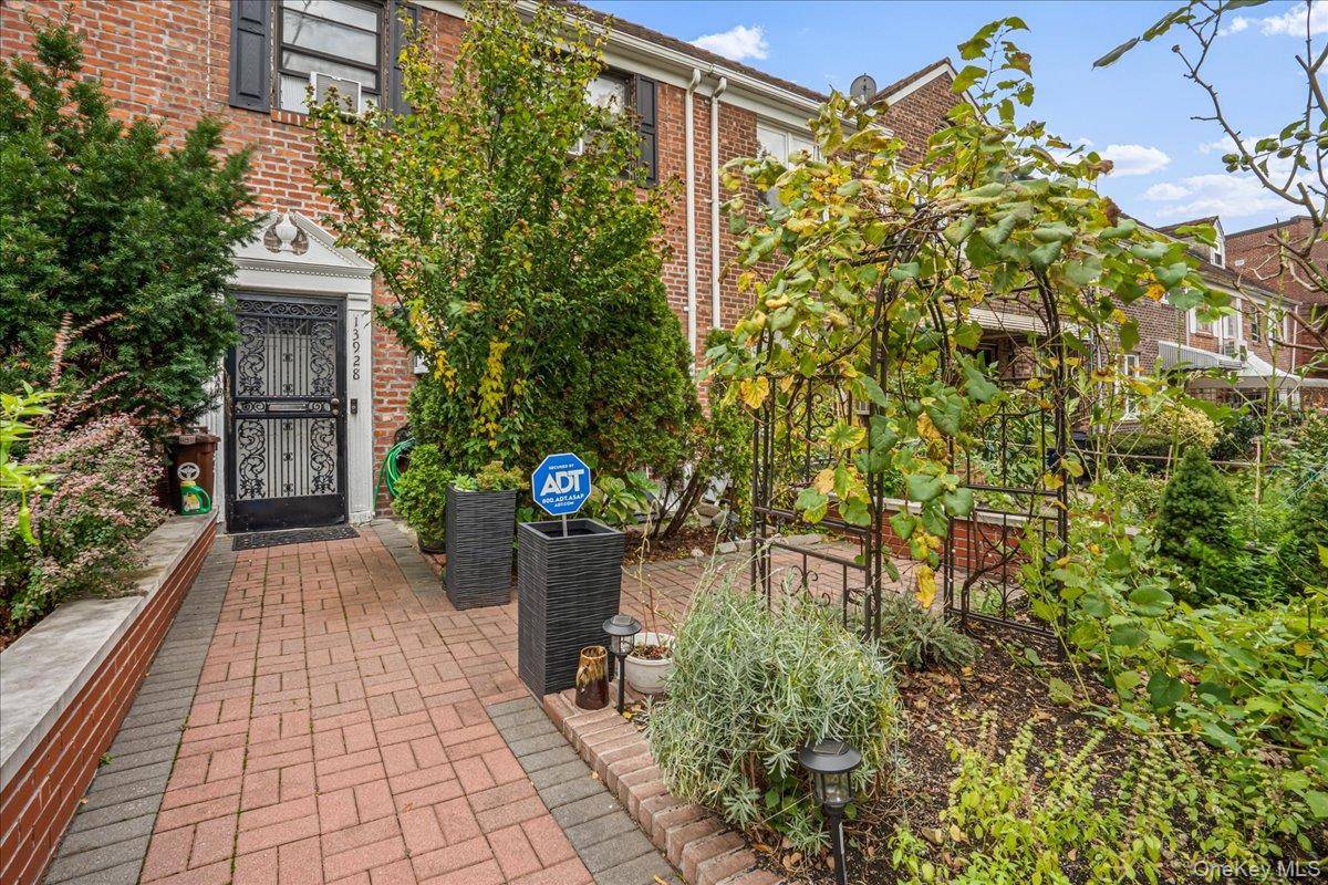 This beautiful home features a welcoming entry foyer, a spacious living room, a formal dining room, and an eat in kitchen with access to a patio, perfect for entertaining.