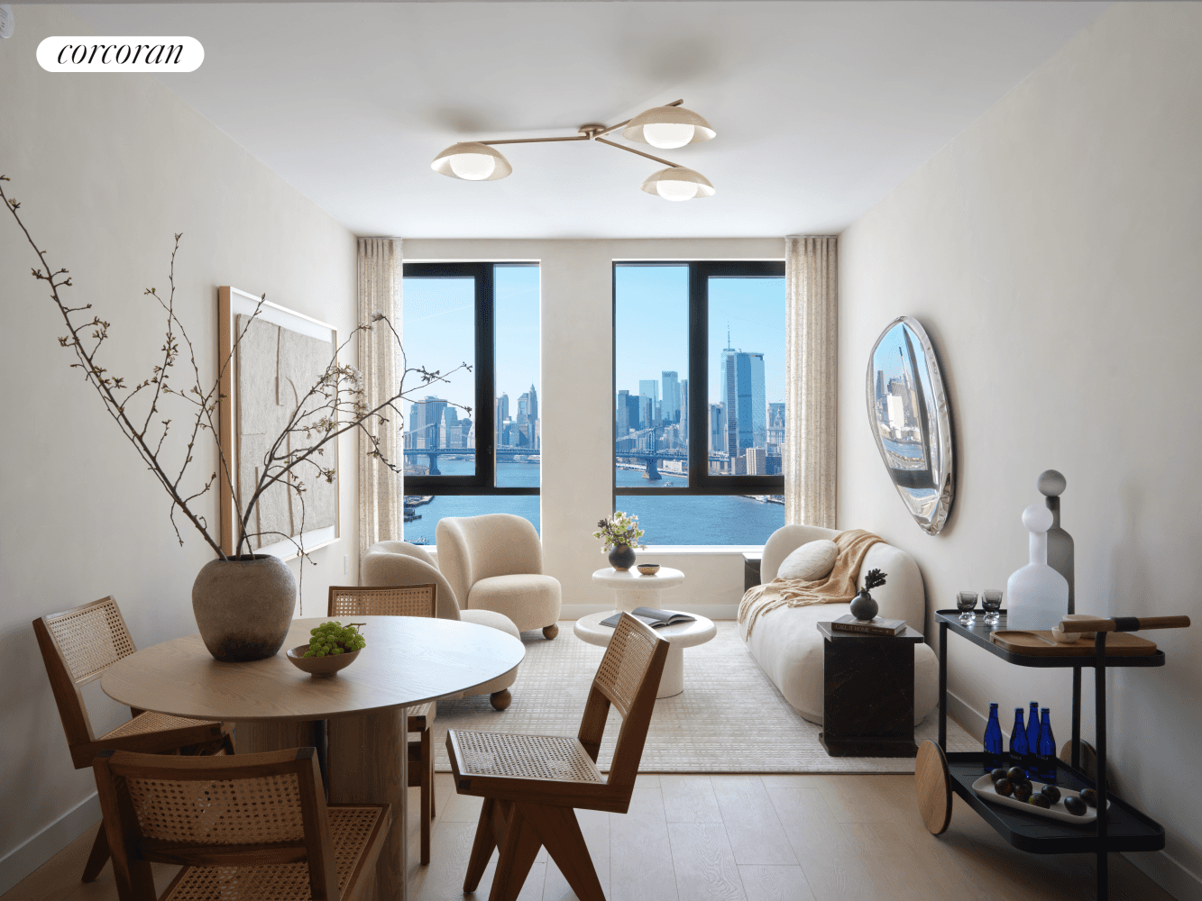 Spacious One Bedroom with stunning natural light located directly on the East River waterfront.