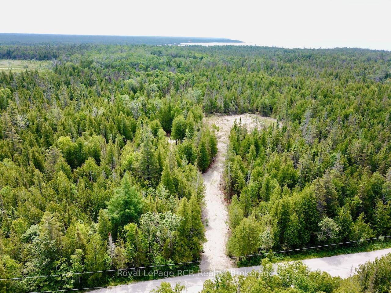 Very private BUILDING LOT on the Bruce Peninsula across the road from Lake Huron.