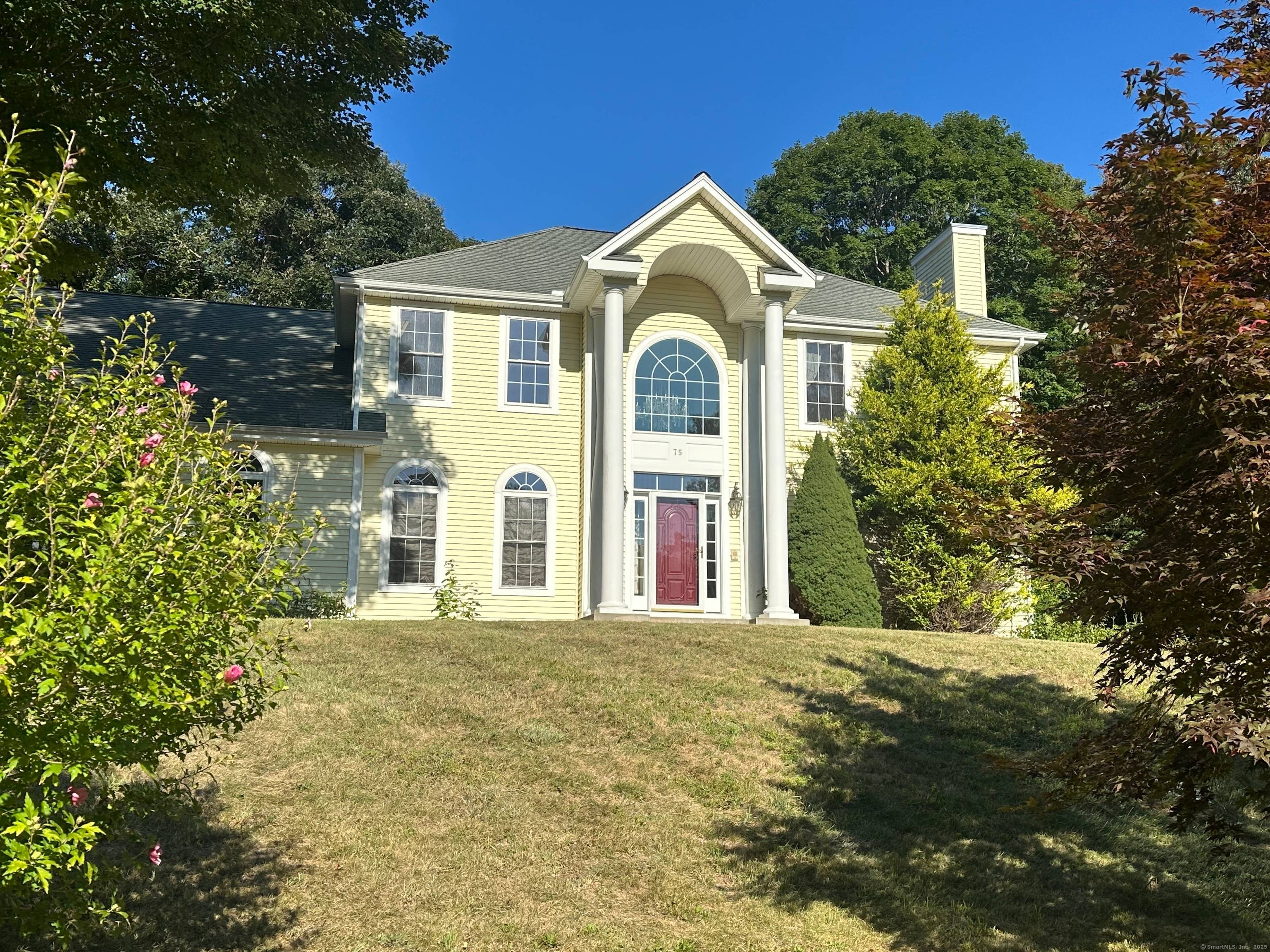 Absolutely stunning colonial on just shy of 2 acres, featuring a 2 car attached garage, a large deck, full basement with walk out.