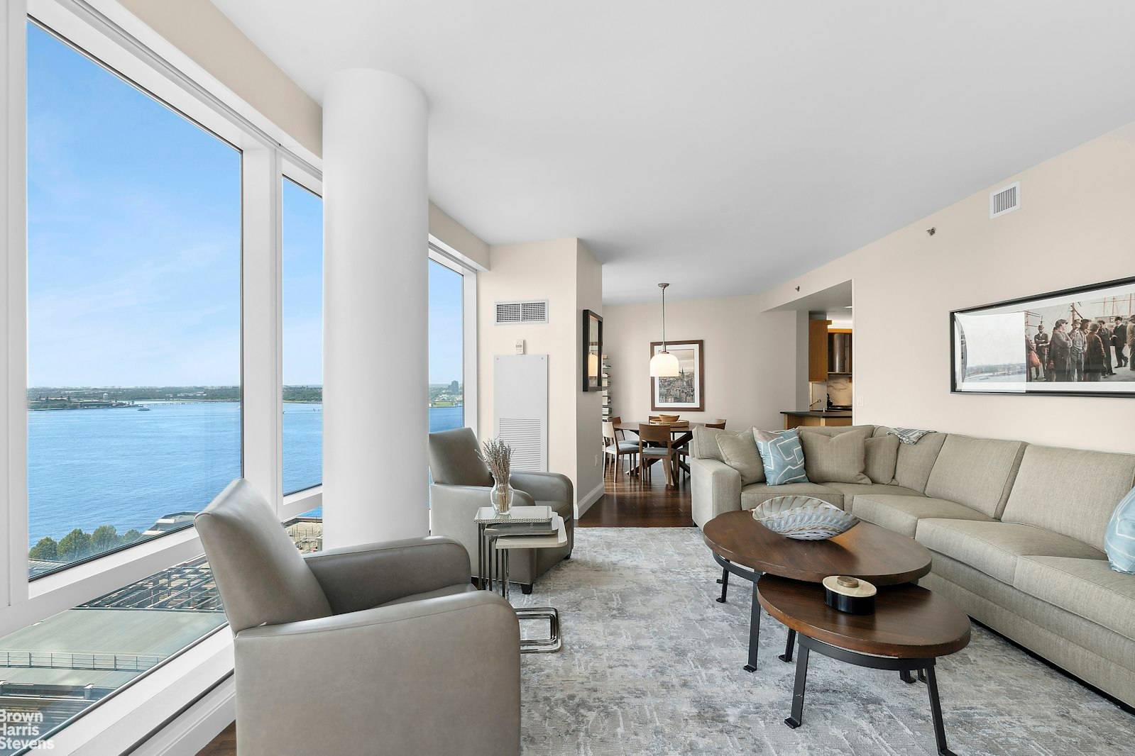 Luxury Corner Condo with Iconic Views in Battery Park CityWelcome to an extraordinary corner three bedroom, two and a half bathroom home at the Visionaire, Battery Park City's premier LEED ...