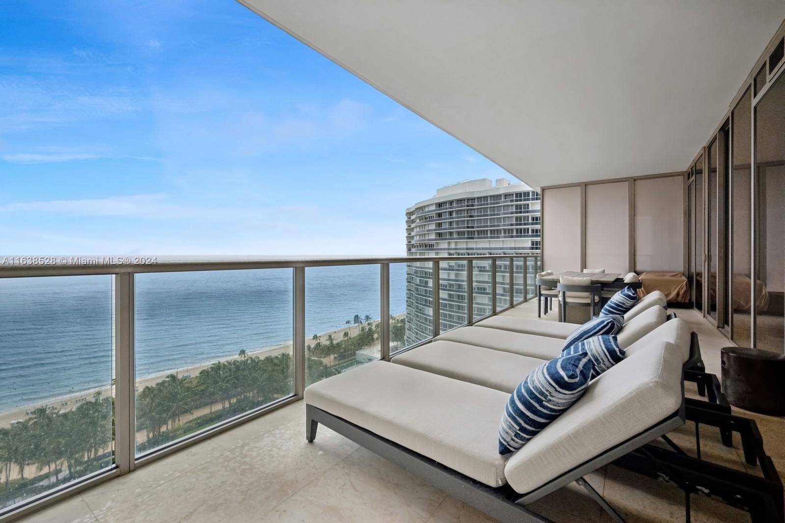 Direct Ocean views from this luxurious residence at The St Regis Bal Harbour.