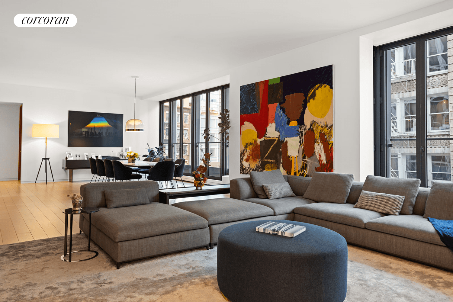 Apartment 4A at 27 Wooster Street, located on Grand Street between West Broadway and Greene Street, combines the modern aesthetics of loft living with the privacy and sophistication of traditional ...