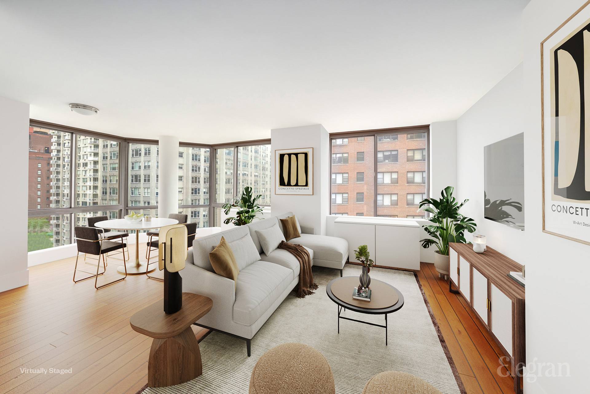Modern Luxury Living with Sweeping Views This sun drenched corner 2 bedroom, 2 bathroom residence offers a sleek and spacious layout with north and west exposures, flooding the space with ...