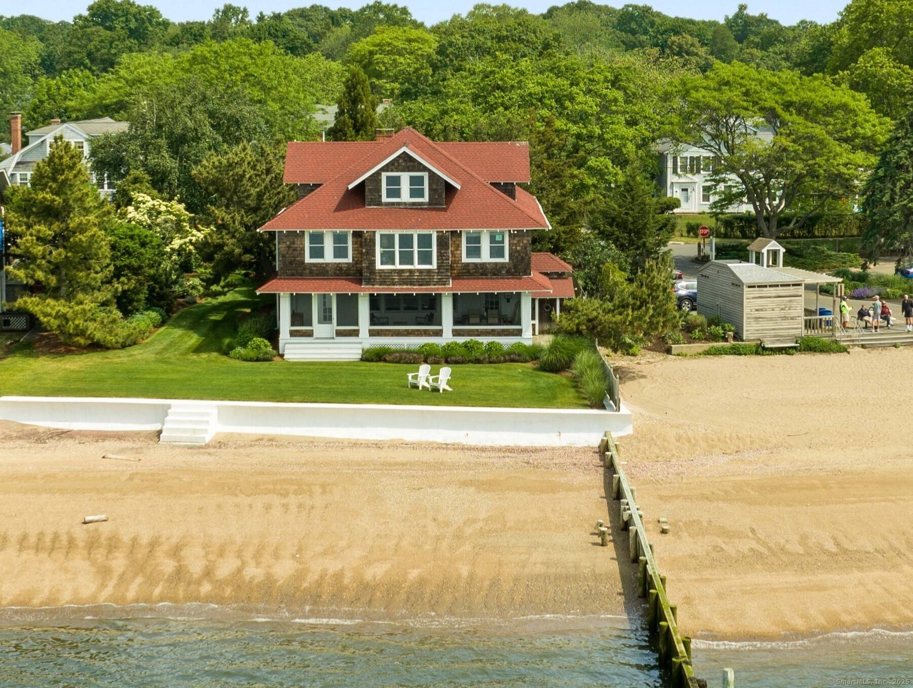 ACADEMIC RENTAL ! The iconic, water front 118 Middle Beach Road is available for rent for the academic year beginning October 1, 2025.