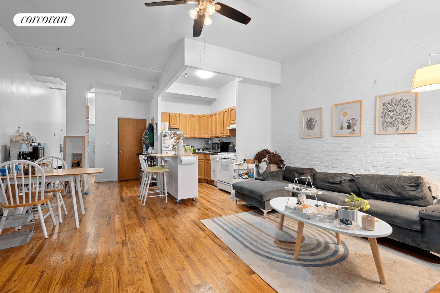 Apartment 306 offers an authentic loft feel and features an extra large living area and two bedrooms.