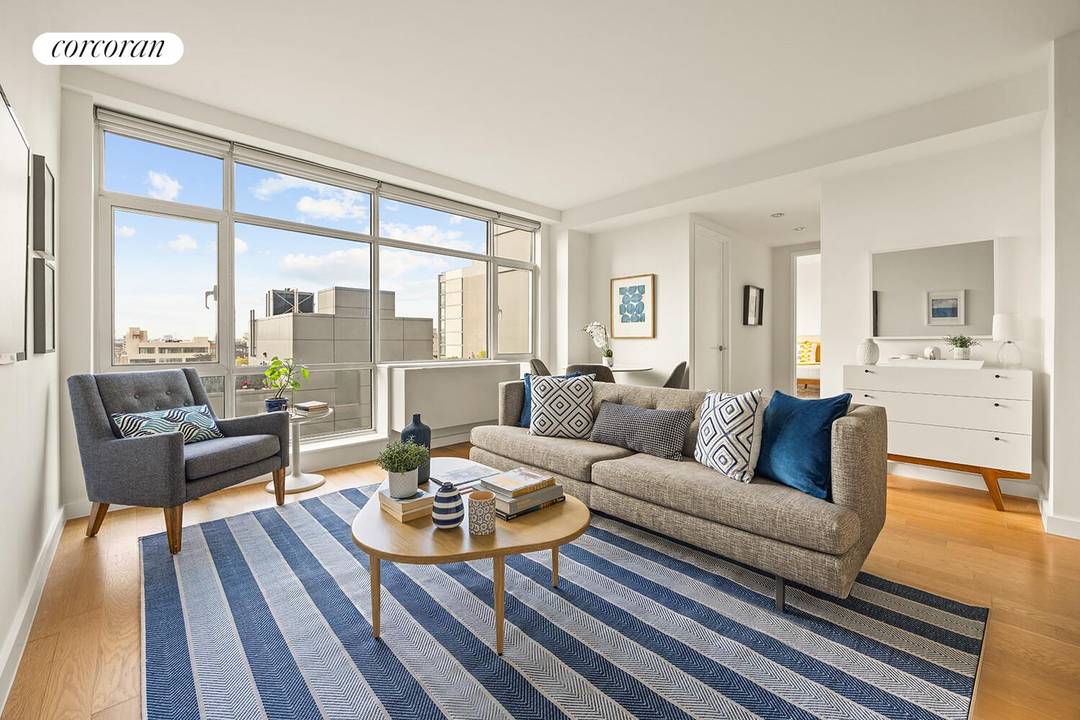 Perched above the many conveniences of Downtown Brooklyn and mere blocks from Cobble Hill and Brooklyn Heights, this extra large one bedroom condo is filled with natural light all day ...