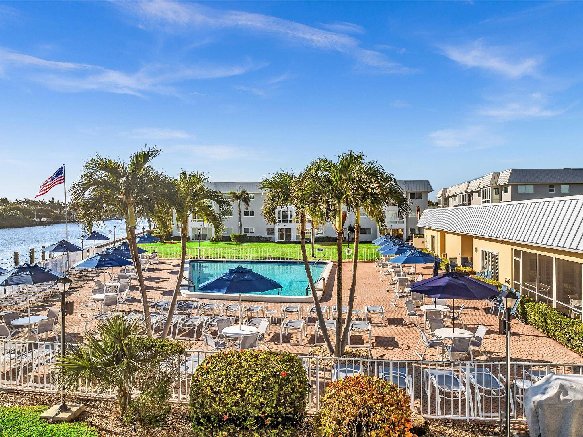 Nestled within a pristine Resort Style community, this exquisitely appointed one bedroom, 1.