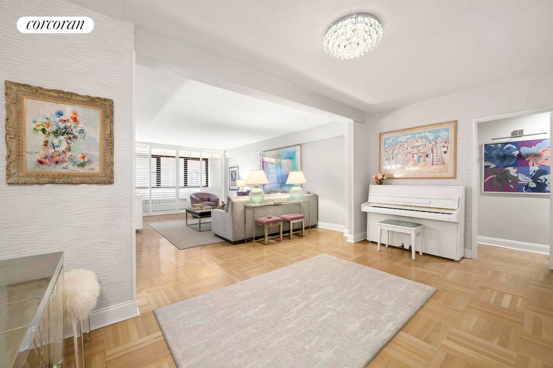 Impeccably renovated south facing corner 2BR 2BA on beautiful tree lined block on Manhattan's Upper East Side.