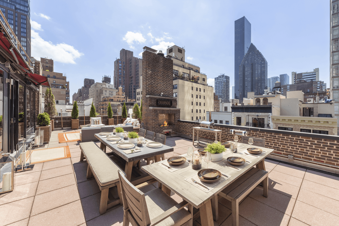 Residence PHC at 301 East 52nd Street is a grand, south facing, four bedroom legally five bedroom duplex penthouse redefining luxury living with its expansive interiors, thoughtful design, and an ...