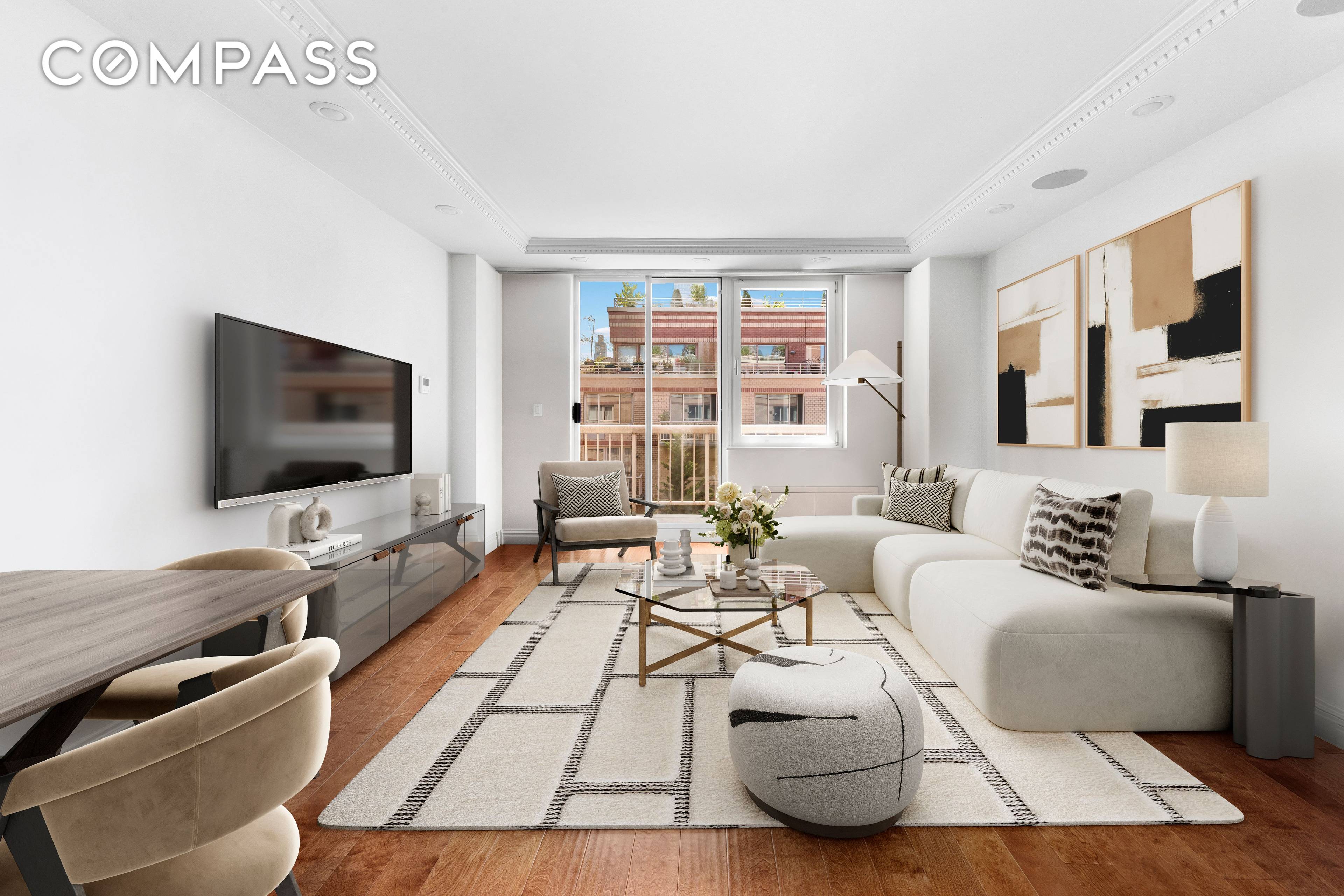 DUPLEX with PRIVATE TERRACE.