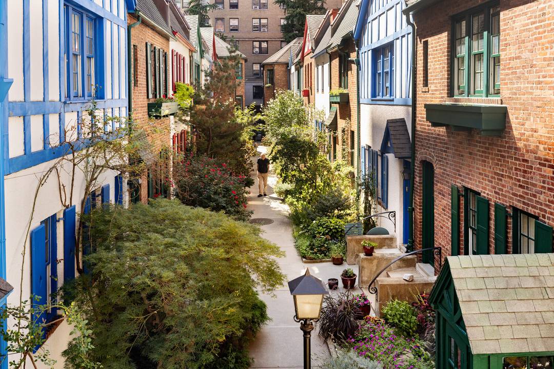 This third floor one bedroom offers a rare blend of historic charm, modern comfort, and storybook serenity in the heart of the Upper West Side in the historic Pomander Walk ...