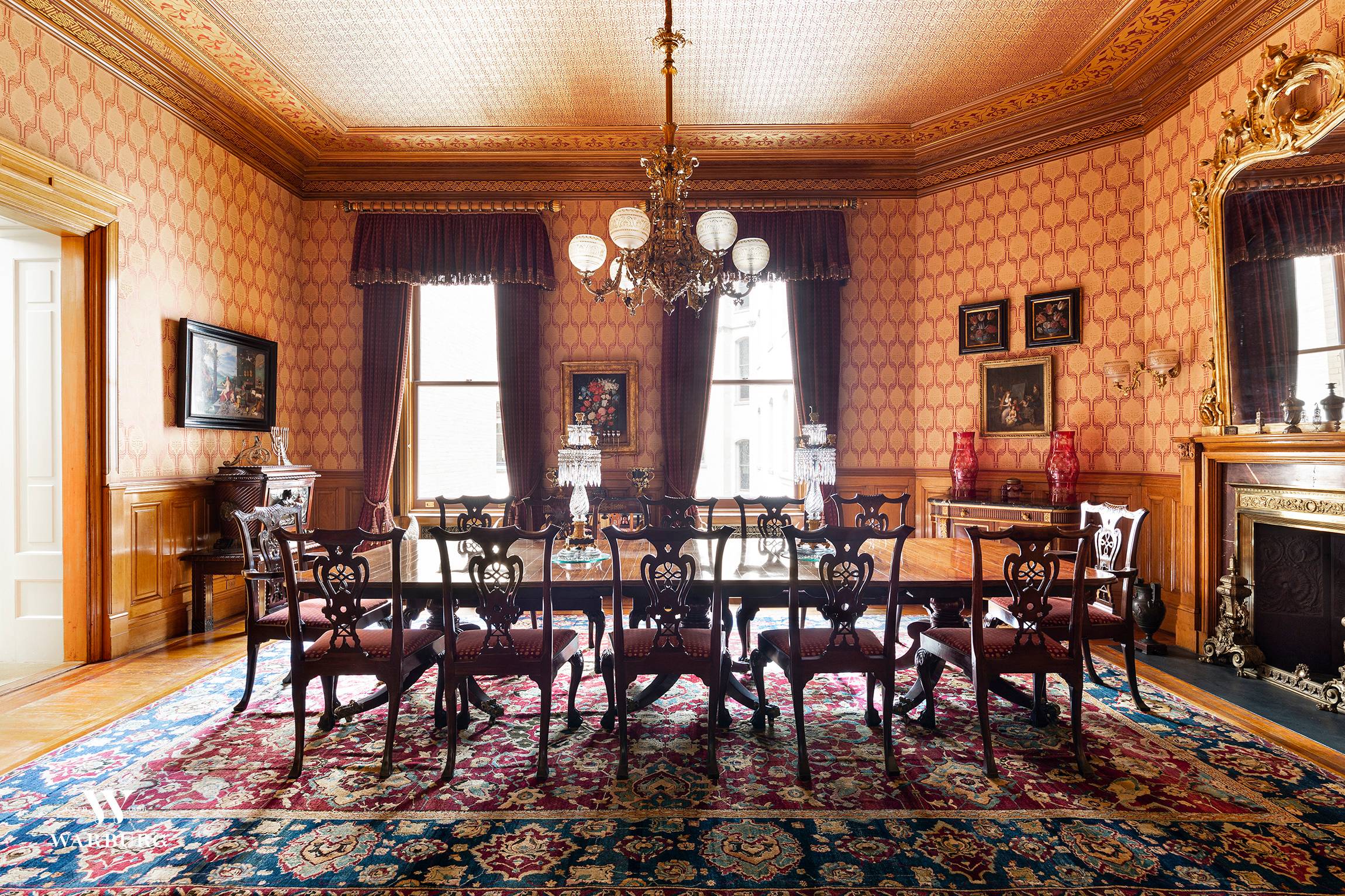 Meticulously restored three bedroom apartment at The Dakota beaming with historic character and detail, five wood burning fireplaces, soaring 14' ceilings, and countless modern day appointments catering to today's lifestyles.