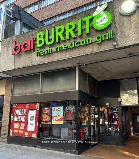 Turnkey Bar Burrito Franchise for Sale Prime Downtown Toronto Location.