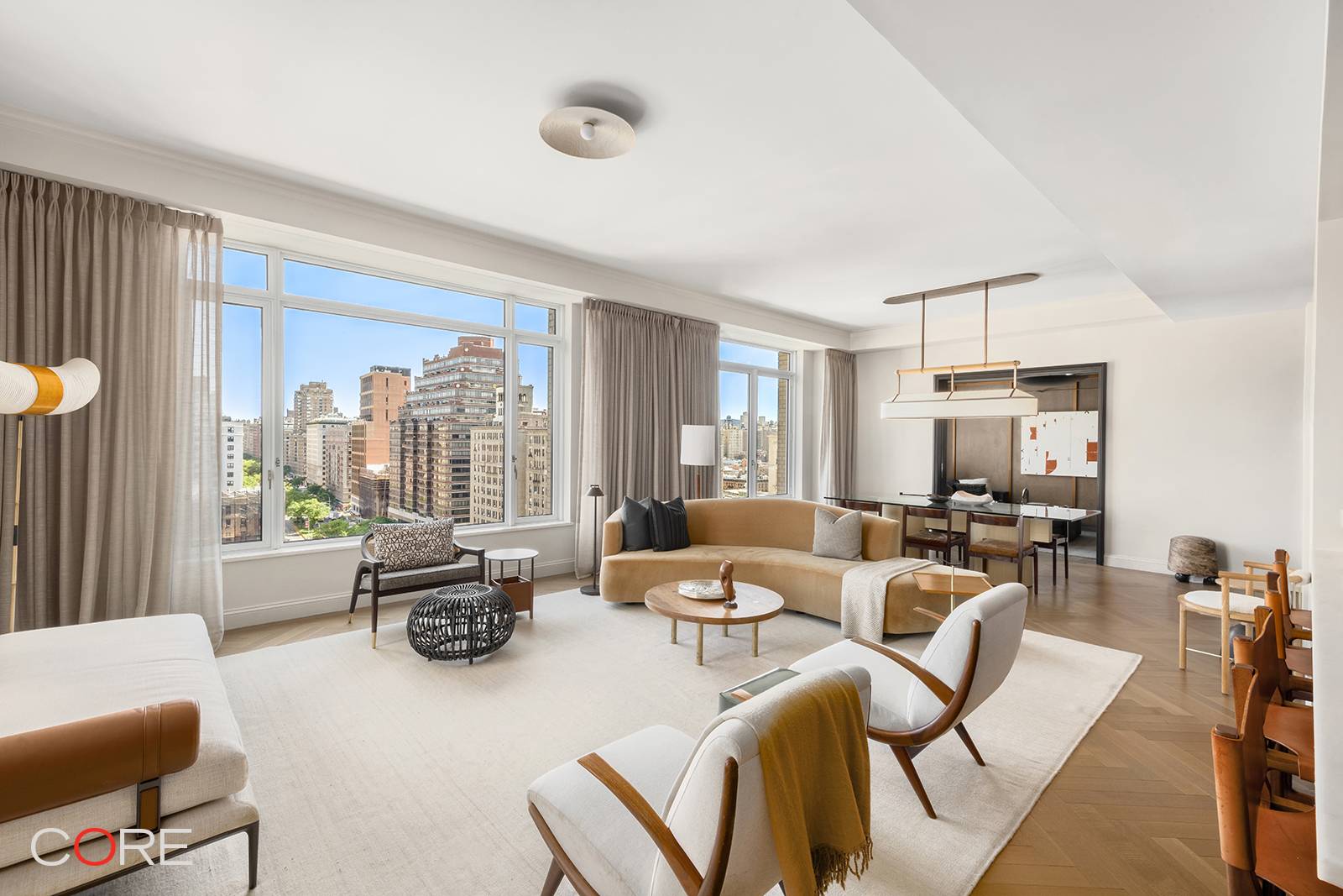 Enjoy sublime living in this meticulously curated home designed by interior designer, Kevin Dumais.