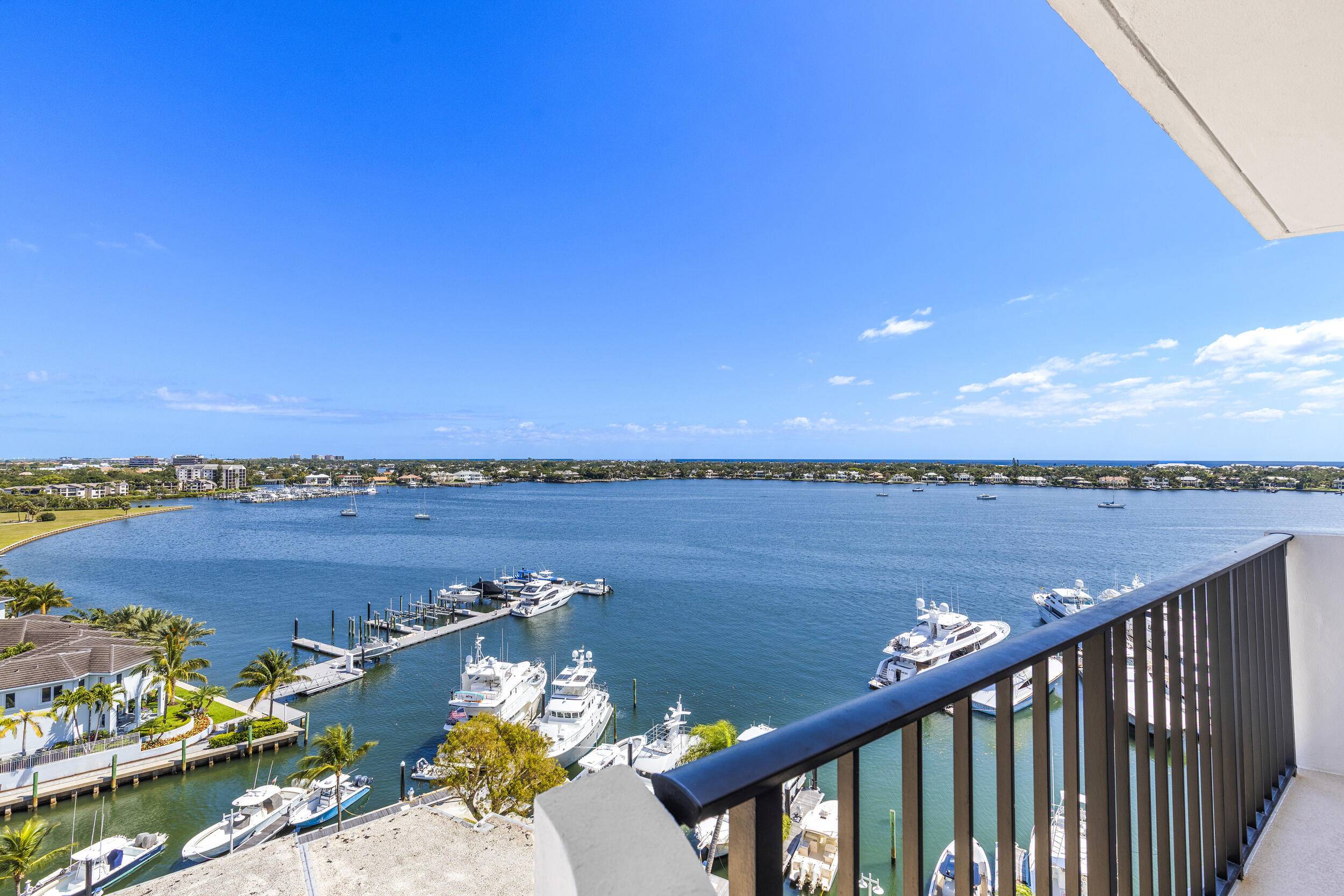 NO AGE RESTRICTIONS ! GORGEOUS 2 2 WITH ONE COVERED GARAGE SPACE W DIREXT VIEWS OF INTRACOASTAL AND MARINA !