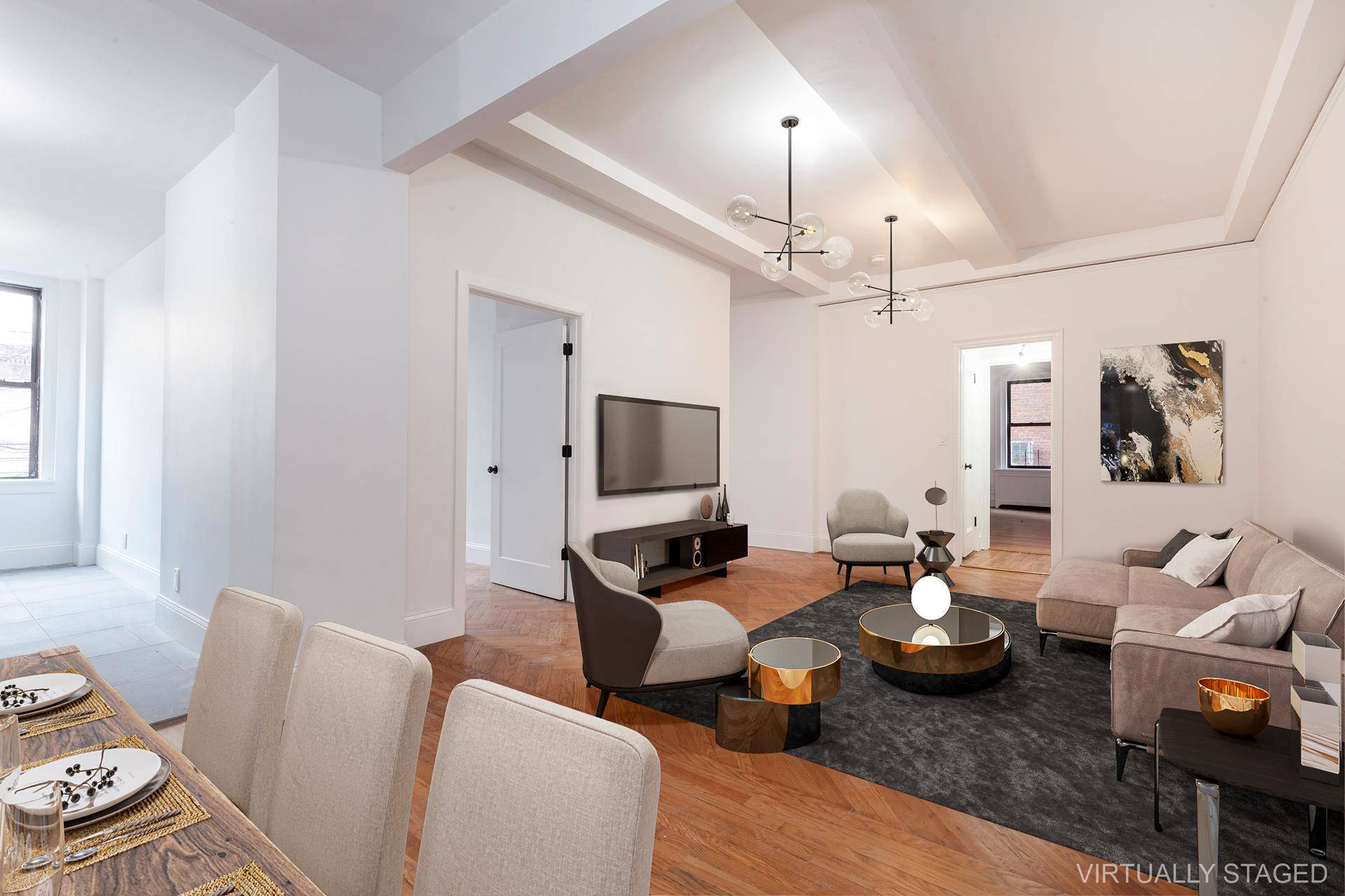 On the Corner of Madison amp ; 36th Street, this Pre war, extra large 5 bedroom, 3 bathroom residence is the perfect mix of classic elegance and modern charm.