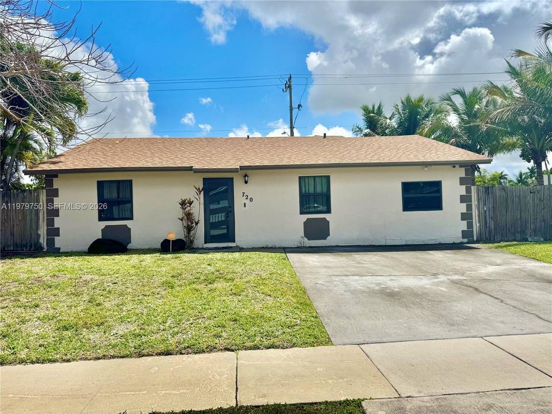 Spacious and move in ready 4 bedroom, 2 bathroom single family home located in the heart of North Lauderdale with no HOA.