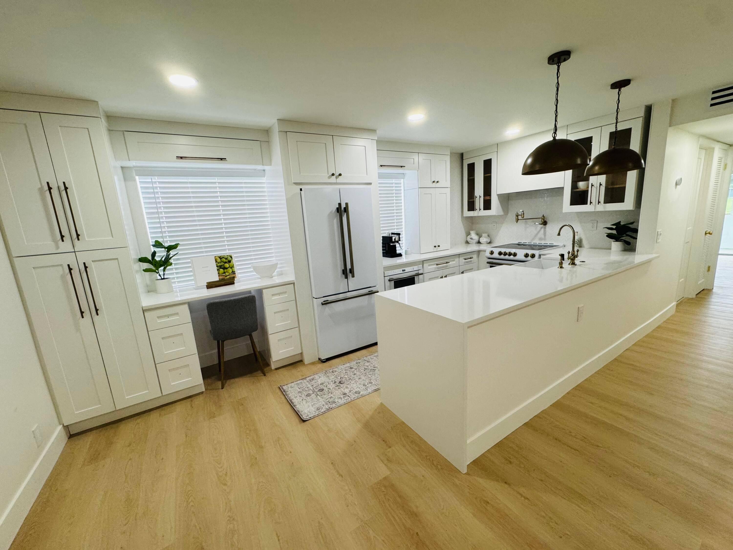 This upgraded designer unit will not last FORNO appliances, Custom hood w Italian marble backsplash w Kingston Brass Pot filler and Kingston Brass faucet sprayer and air switch, Fireclay Apron ...