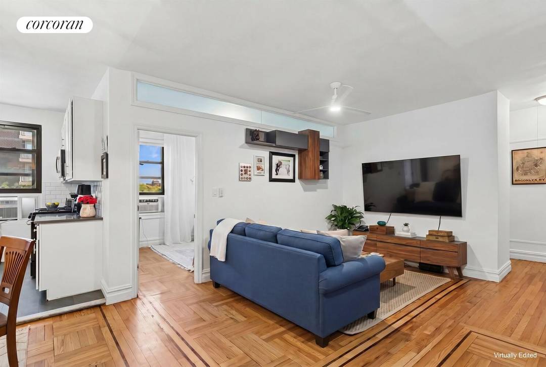 Welcome to Residence 5K at 163 Ocean Avenue a generously sized, nearly 1, 000 square foot two bedroom co op designed for both comfort and versatility.