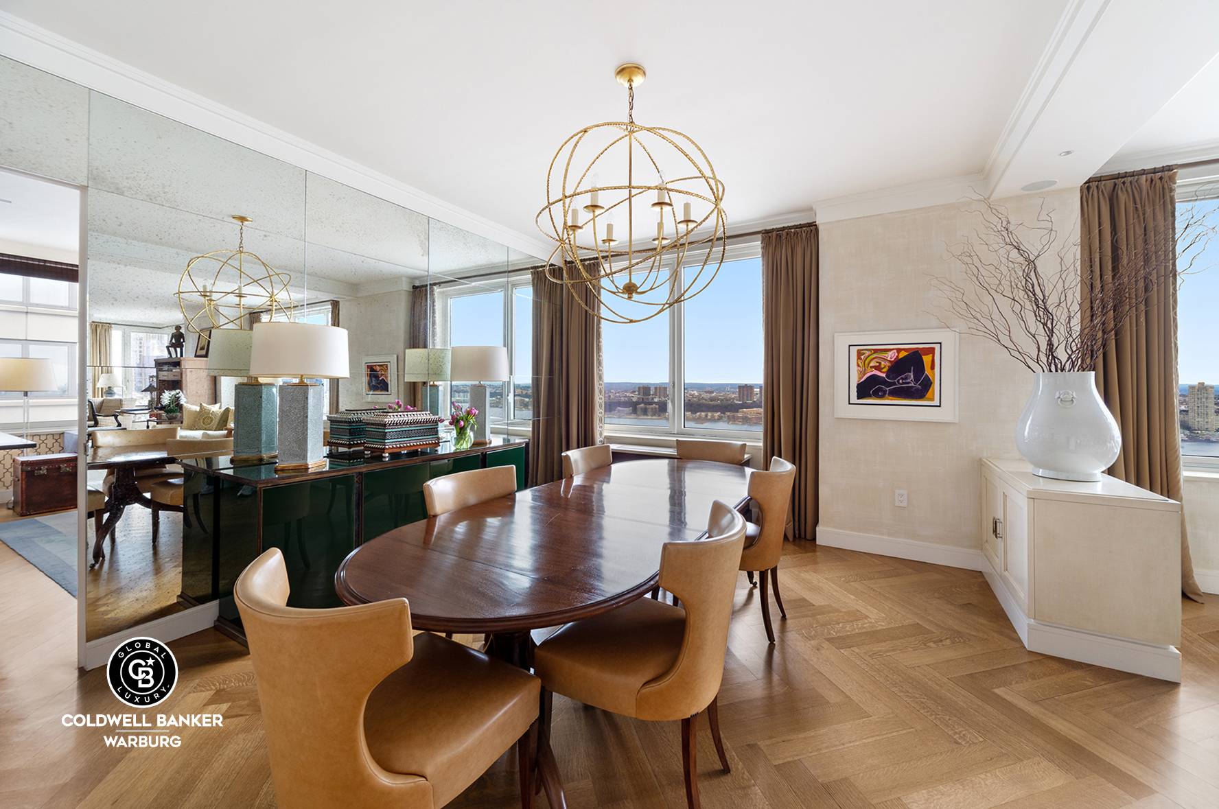 Sunrise and Sunset ! Penthouse 1A, nestled on the 39th floor of the prestigious Rushmore Condominium, offers unparalleled panoramic vistas of New York City's iconic landmarks.