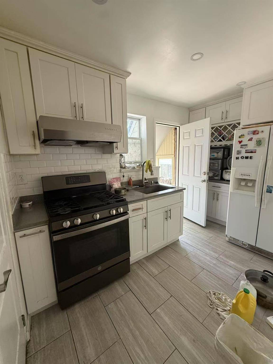 Whole house for rent. The first floor includes a living room, dining room, kitchen, and a half bathroom.