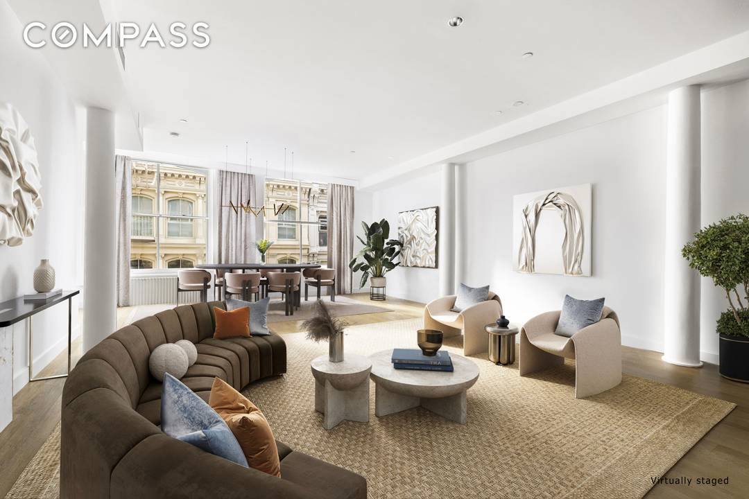 Set on one of SoHo s most iconic cobblestone blocks, Residence 5A at 63 Greene Street delivers timeless downtown character paired with modern scale and comfort.