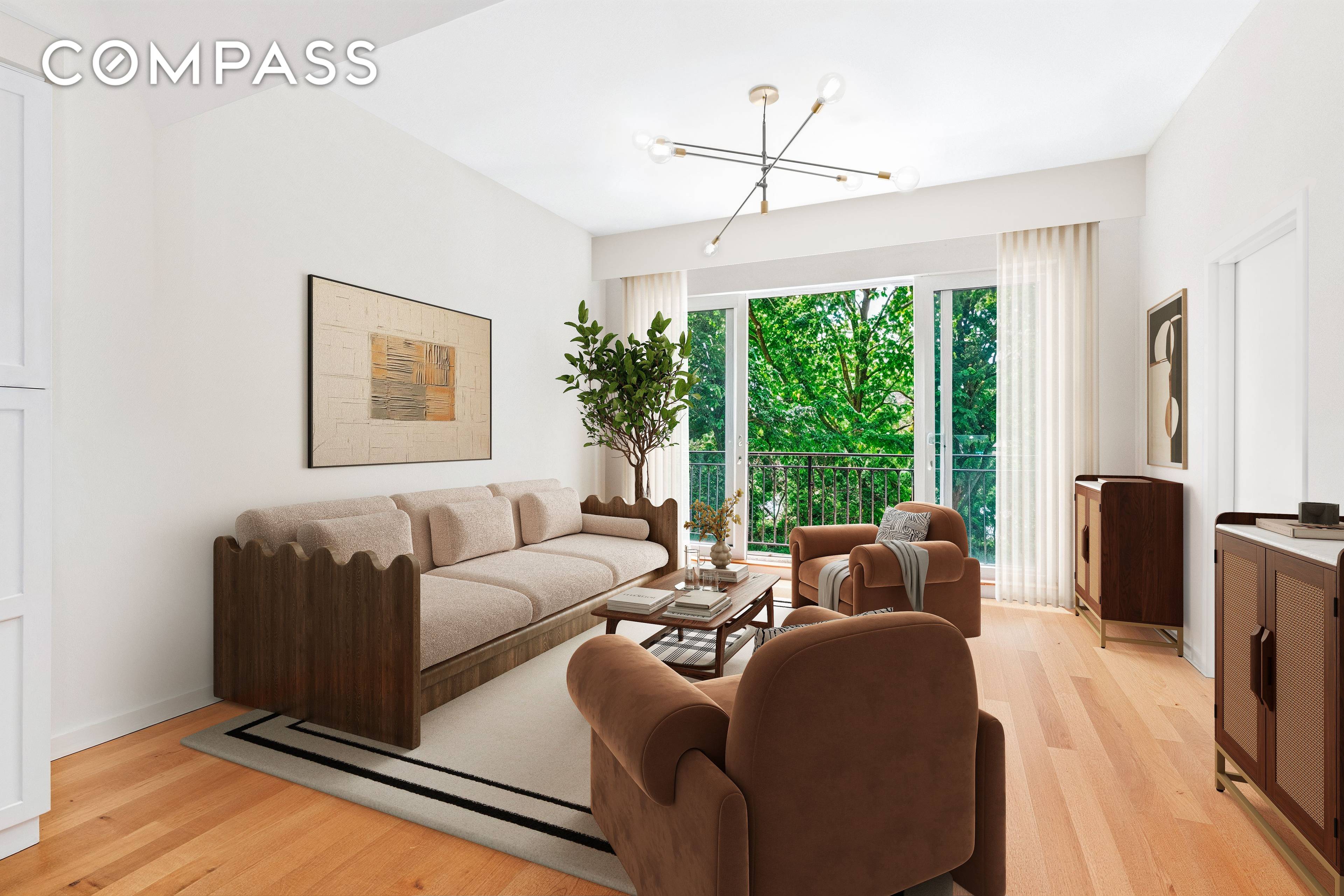 Residence 2E at 324 Twenty is a spacious three bedroom, two bathroom home spanning approximately 1, 255 square feet.
