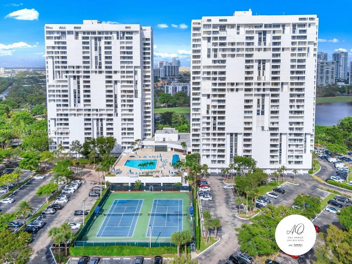 Experience private and tranquil living with breathtaking unobstructed southeast and southwest views overlooking Sunny Isles and the lively Aventura Turnberry Golf course from this exquisite original 1525 SQ.