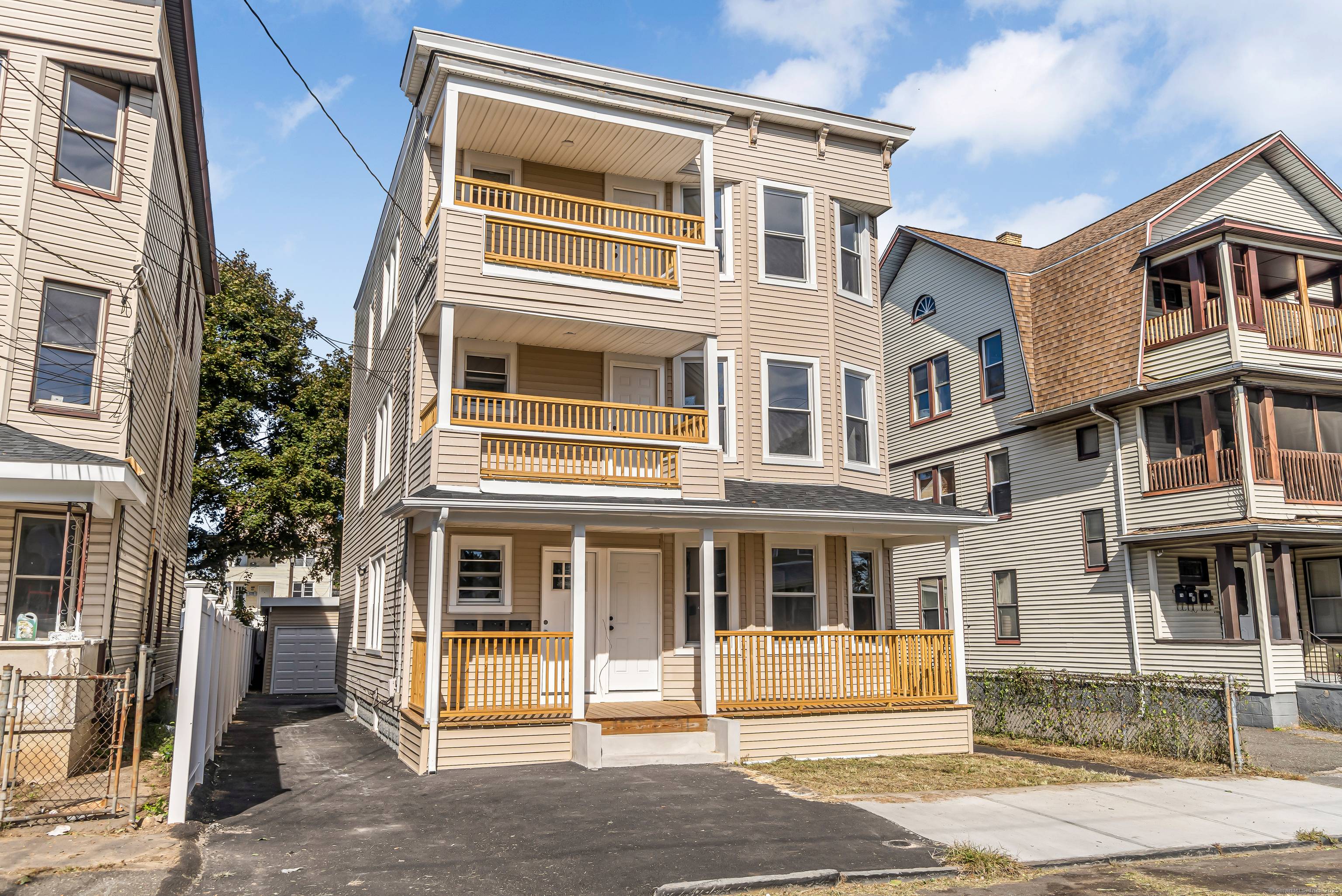 Completely renovated three family property in the Black Rock section of Bridgeport, with all three units featuring the same layout 3 bedrooms and 1 full bath.