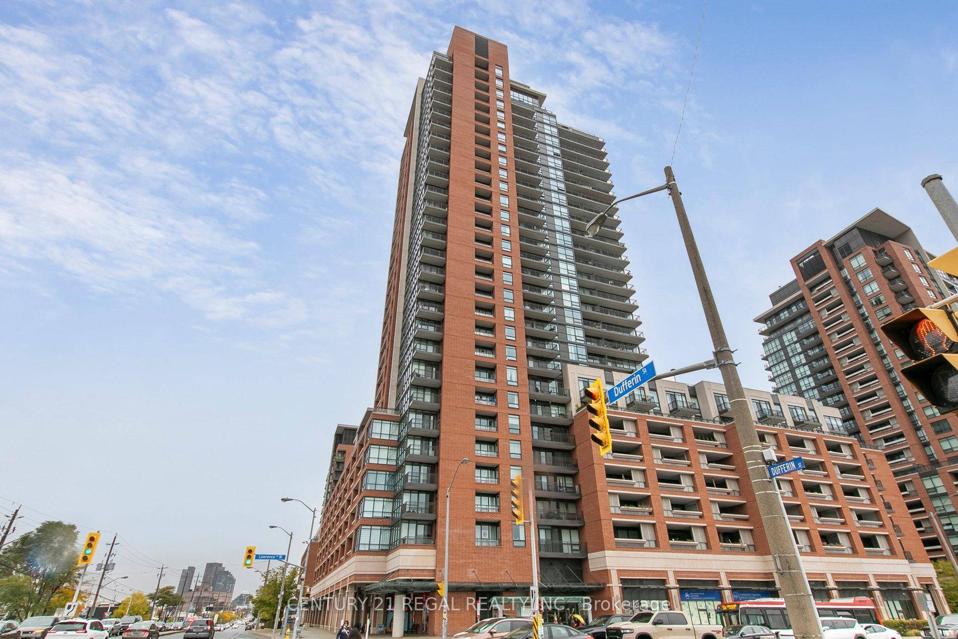 Enjoy breathtaking city views from this sun filled luxury 1 Den unit at Treviso 2 by Lanterra located At Lawrence Ave West.