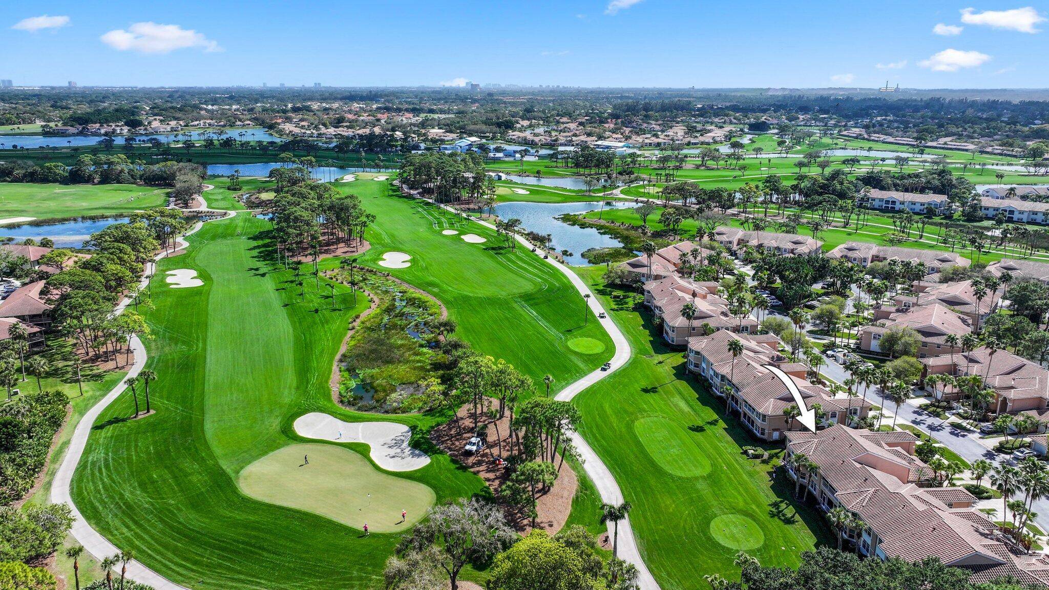 Offering unparalleled views of the 2nd 3rd holes of the Champion course at PGA National, this 2000 sq ft condo is perfect for any and all buyers.