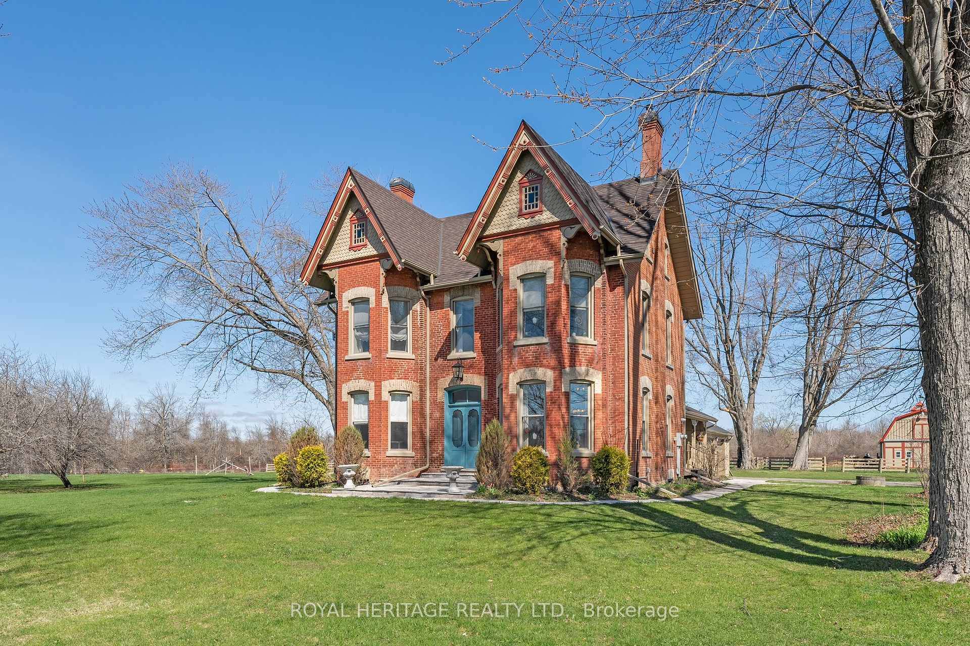 Nestled in the peaceful countryside of Little Britain, this picturesque Queen Anne Revival Estate the 12.