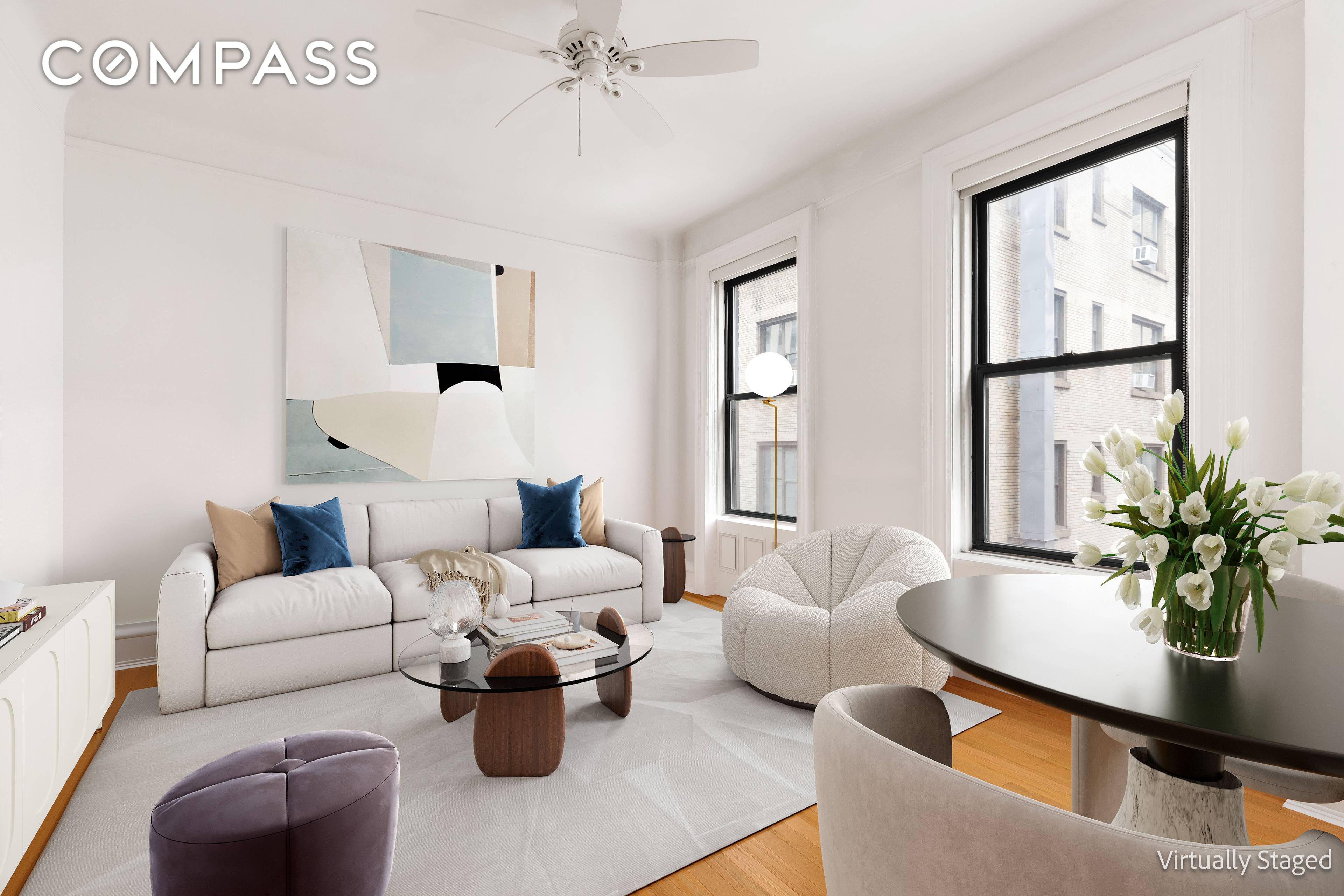 Enjoy the enticing perks of Midtown living in an established full service cooperative and a prime location near it all !