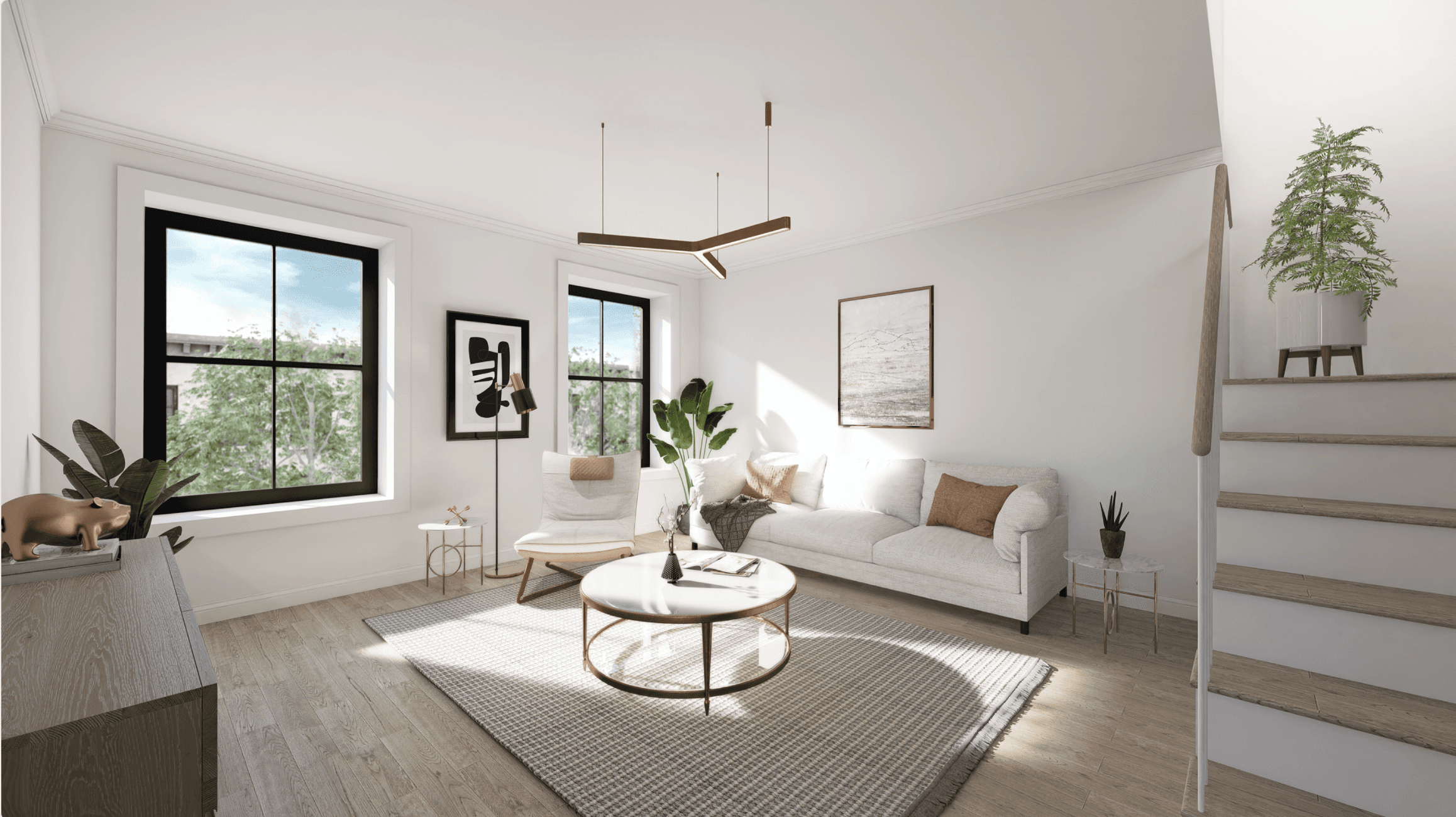 THE FINAL RESIDENCE REMAINING AT 16 SECOND PLACE Limited showing availability Be the first to own this floor through duplex penthouse 3BD 2.